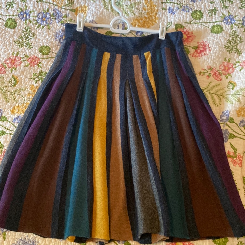 Anthropologie Sparrow pleated sweater skirt, small